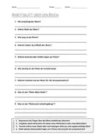 Vorschau - Arbeitsblätter - AB mit Fragen zum Thema "Rhein" + Lösungsblatt + Infografik - Deckblatt