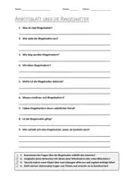 Vorschau - Arbeitsblätter - AB mit Fragen zum Thema "Ringelnatter" + Lösungsblatt + Mindmap + Infografik - Deckblatt
