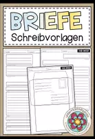 Vorschau - Arbeitsblätter - Briefe schreiben – Schreibvorlagen für persönliche & förmliche Briefe | Deutsch - Deckblatt