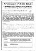 Vorschau - Arbeitsblätter - Mediation: Work and Travel in New Zealand - Seite 2
