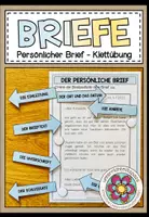 Vorschau - Fördermaterial/Inklusion - Persönlicher Brief – Briefaufbau & Bestandteile zuordnen | Klettübung / Legeübung 4.–5. Klasse - Deckblatt