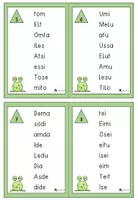 Vorschau - Anderer Materialtyp - Lesekartei Monster Pseudowörter - Stufe 2 Lesetraining - Seite 3