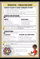 Vorschau - Merkblätter - BRIEFE - Der förmliche Brief - Redemittel (Merkblatt) - Deckblatt