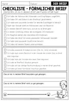 Vorschau - Arbeitsblätter - BRIEFE - Checkliste für das Schreiben von förmlichen Briefen (2-fach differenziert) - Seite 2