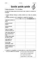 Vorschau - Arbeitsblätter - Quizás - Lied im Spanischunterricht - Subjuntivo - Deckblatt
