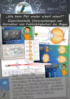Vorschau - Stundenentwürfe - „Wie kann Phil wieder scharf sehen?“ - Experimentelle Untersuchungen zur Korrektur von Fehlsichtigkeiten des Auges (Physik/Bio/NW - Brille, weitsichtig, kurzsichtig, Konvexlinse, Konkavlinse) - Deckblatt