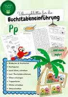 Vorschau - Arbeitsblätter - Übungskartei zum Laut /p/ - Deckblatt