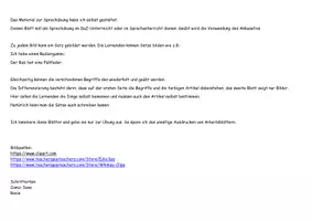 Vorschau - Arbeitsblätter - DaZ/ DaF Grammatik Akkusativ Sprechübung (haben/hat mit Schulsachen) unbest.Artikel - Seite 2