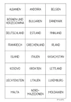 Vorschau - Spiele - Europa - Lernkarten/Karteikarten (Länder und Hauptstädte) - Seite 1