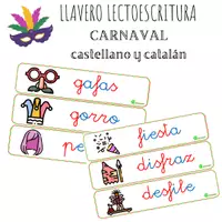 Vista previa - Tarjetas / Manipulativos - LLAVERO LECTO carnaval - Portada
