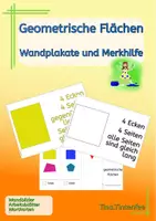 Vorschau - Arbeitsblätter - geometrische Flächen - Wandplakate, Merkbüchlein - Deckblatt