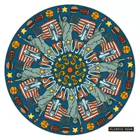 Vorschau - Mal- und Bastelvorlagen - USA Ausmalbild Mandala Kopiervorlage Amerika America - Seite 1