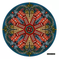 Vorschau - Mal- und Bastelvorlagen - London Mandala: Kopiervorlage zum Ausmalen - Seite 1