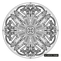 Vorschau - Mal- und Bastelvorlagen - London Mandala: Kopiervorlage zum Ausmalen - Seite 2
