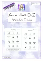 Vorschau - Arbeitsblätter - Freebie - DaZ - Arbeitsblatt - Wortschatz Frühling - Deckblatt