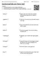 Vorschau - Arbeitsblätter - Arbeitsblätter "Jäger" + Lösung & MP3 + Infografik - Seite 3