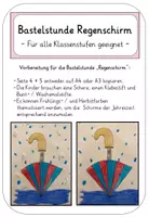 Vorschau - Mal- und Bastelvorlagen - // SCHMUDDELWETTER BILDER // REGENSCHIRM // KUNST // KLASSE 1 - 4 // FRÜHLINGSBILDER // HERBSTBILDER // TUSCHKASTEN // - Seite 2