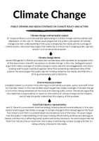 Vorschau - Stundenentwürfe - Climate Change Debate: Impact of Media Coverage (Sek II) - Seite 1
