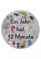 Vorschau - Fördermaterial/Inklusion - Legekreis Monate - Seite 1