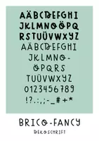 Vorschau - selbst erstellte Schriftarten - Schriftart für dein Arbeitsmaterial - BricoFancy - Deckblatt