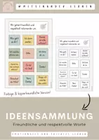 Vorschau - Poster - Ideen freundliche und respektvolle Worte - Deckblatt