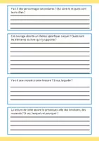 Aperçu - Préparation de séance / Séance complète - Fiche de lecture (primaire/collège/lycée) - Page 2