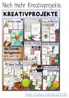 Vorschau - Arbeitsblätter - Fasching und Karneval - Kreativseiten / Kreativprojekt Set - Seite 1