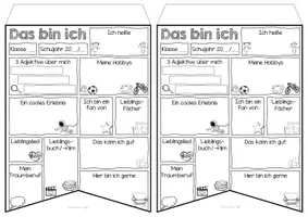 Vorschau - Arbeitsblätter - Das bin ich - Wimpel Steckbrief - Seite 2