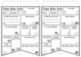 Vorschau - Arbeitsblätter - Das bin ich - Wimpel Steckbrief - Seite 3