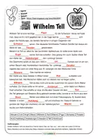 Vorschau - Arbeitsblätter - MUSIK 🎶 Wilhelm Tell • Lückentext mit Lösung Quiz Tafelkarten - Seite 3