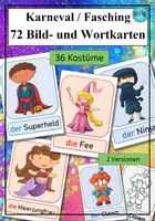 Vorschau - Arbeitsblätter - Sparpaket Wortschatz Fasching Karneval Fastnacht - Seite 3