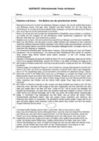 Vorschau - Klassenarbeiten - Klassenarbeit: informierende Texte verfassen - Seite 1