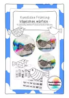 Vorschau - Mal- und Bastelvorlagen - Vogel würfeln - Kunstidee Frühling - Deckblatt