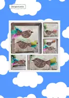 Vorschau - Mal- und Bastelvorlagen - Vogel würfeln - Kunstidee Frühling - Seite 3