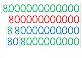 Vorschau - Fördermaterial/Inklusion - Stellenwertkarten bis zur Billion (Montessori) - Seite 3