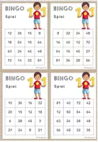 Vorschau - Arbeitsblätter - Einmaleins Bingo | Einmaleins Spiel | Mathematik Klasse 2-3 - Seite 1