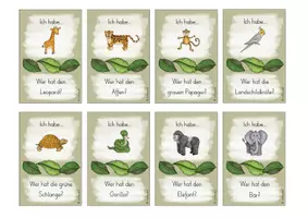 Vorschau - Spiele - Lesespiel Zootiere - Ich habe... Wer hat..? - Seite 3