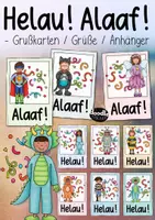 Vorschau - Mal- und Bastelvorlagen - Helau & Alaaf - Karneval + Fasching - Grußkarten / Grüße - Deckblatt