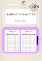 Vorschau - Lehrpläne/Lehrermaterial - Lehrer:innenkalender: Krankentage - Deckblatt