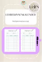 Vorschau - Lehrpläne/Lehrermaterial - Lehrer:innenkalender: Halbjahresplanung - Deckblatt