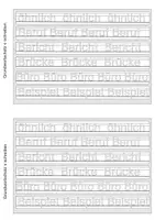 Vorschau - Arbeitsblätter - Grundwortschatz der 4. Klasse schreiben - Nachziehversion - Seite 2