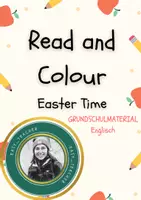 Vorschau - Arbeitsblätter - Read and Colour - Easter Time - Deckblatt