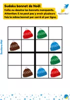 Aperçu - Préparation de séance / Séance complète - Sudoku bonnet d'hiver (maternelle/primaire/collège) - Page de couverture