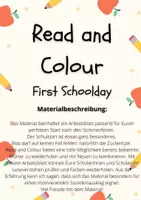 Vorschau - Arbeitsblätter - Read and Colour - First Schoolday - Seite 2