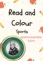 Vorschau - Arbeitsblätter - Read and Colour - Sports - Deckblatt