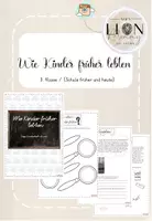 Vorschau - Unterrichtsreihen - Wie Kinder früher lebten (Schule früher und heute) - Deckblatt