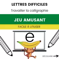 Aperçu - Feuilles d'exercices - Lettres Alphabet JEU de Calligraphie Imagé - Page de couverture
