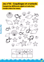 Aperçu - Apprentissages en autonomie - Jeu dénombrement poissons thème été (maternelle) - Page de couverture