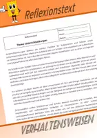 Vorschau - Text - Reflexionstext Thema Unterrichtsstörungen - Deckblatt