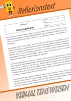 Vorschau - Text - Reflexionstext Thema Vergesslichkeit (Hausaufgaben, Elternbriefe, Materialien o.ä.) - Deckblatt